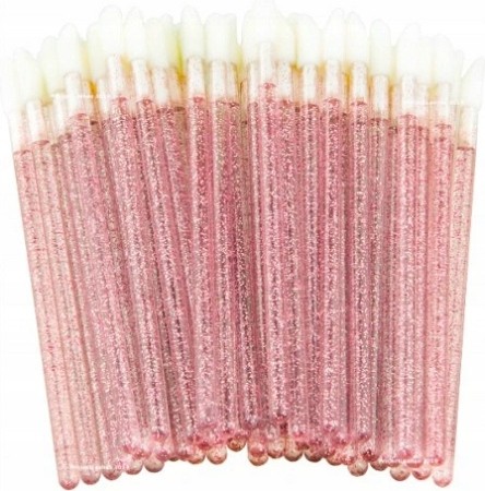 Aplikatory Welurowe Do Pomadek Ust 50 Sztuk
