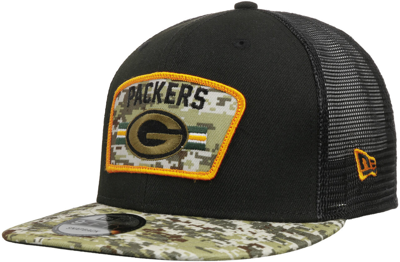 New Era Czapka 9Fifty Salute to Service Packers by czarny, One Size