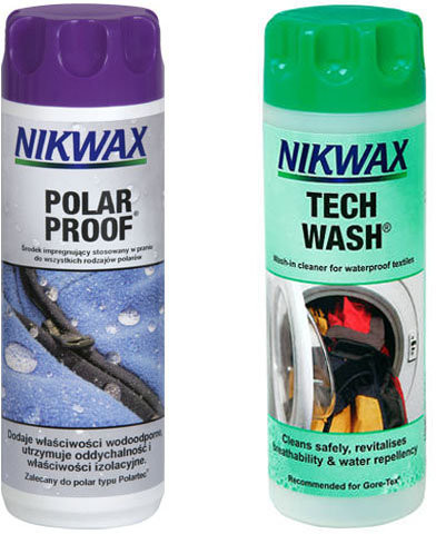 Nikwax Zestaw pielęgnacyjny Twin Pack: Tech Wash/Polar Proof, 300ml