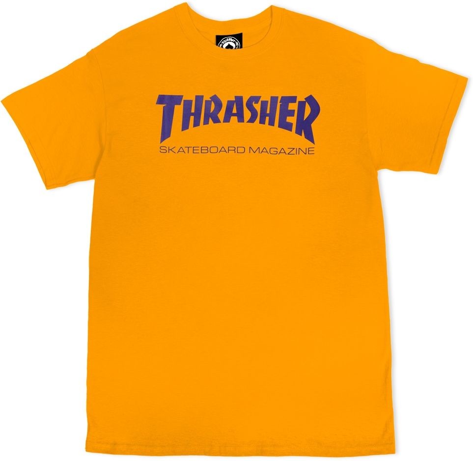 Thrasher t-shirt SKATE MAG TEE Gold/Purple