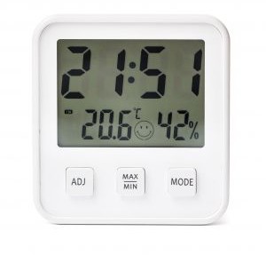 VITAMMY Elektroniczny Higrometr Termometr Zegar z alarmem Stacja Pogody VITAMMY HYGRO