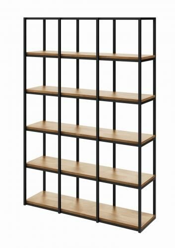 S&w Design Regał WOOD BOX 177x120 Loft na książki RWB512030177D