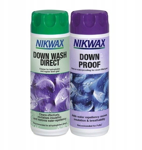 Nikwax Down Wash Direct 300ml + Down Proof 300ml
