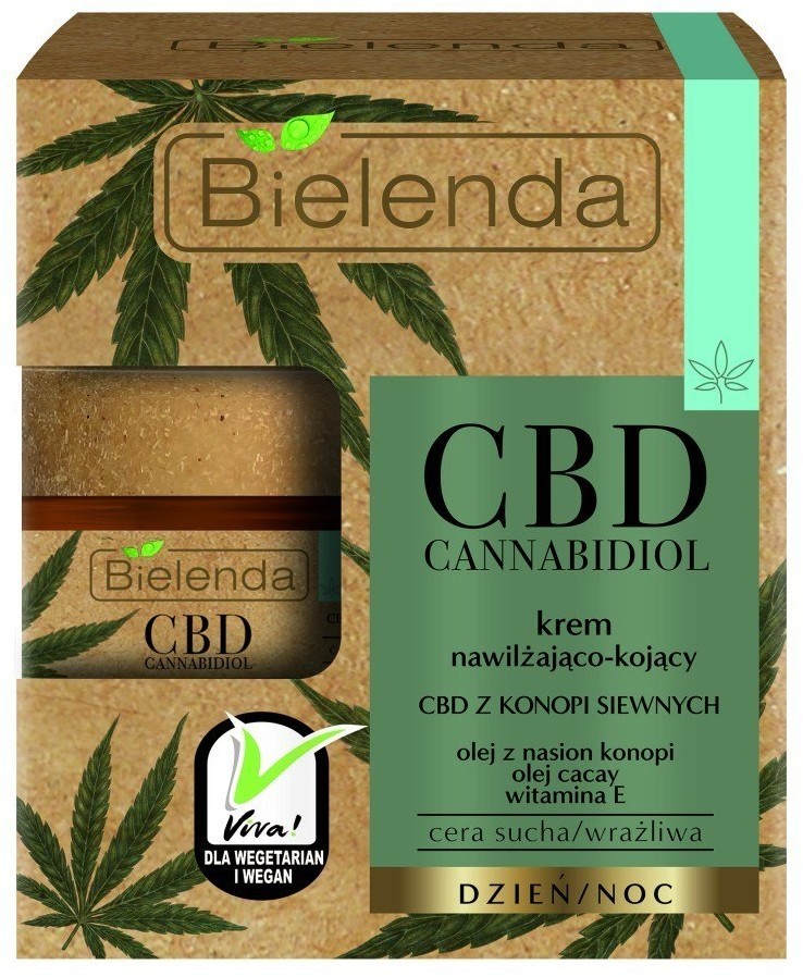 Bielenda CBD Cannabidiol Krem do twarzy nawilżająco-kojący na dzień i noc 50ml 106214