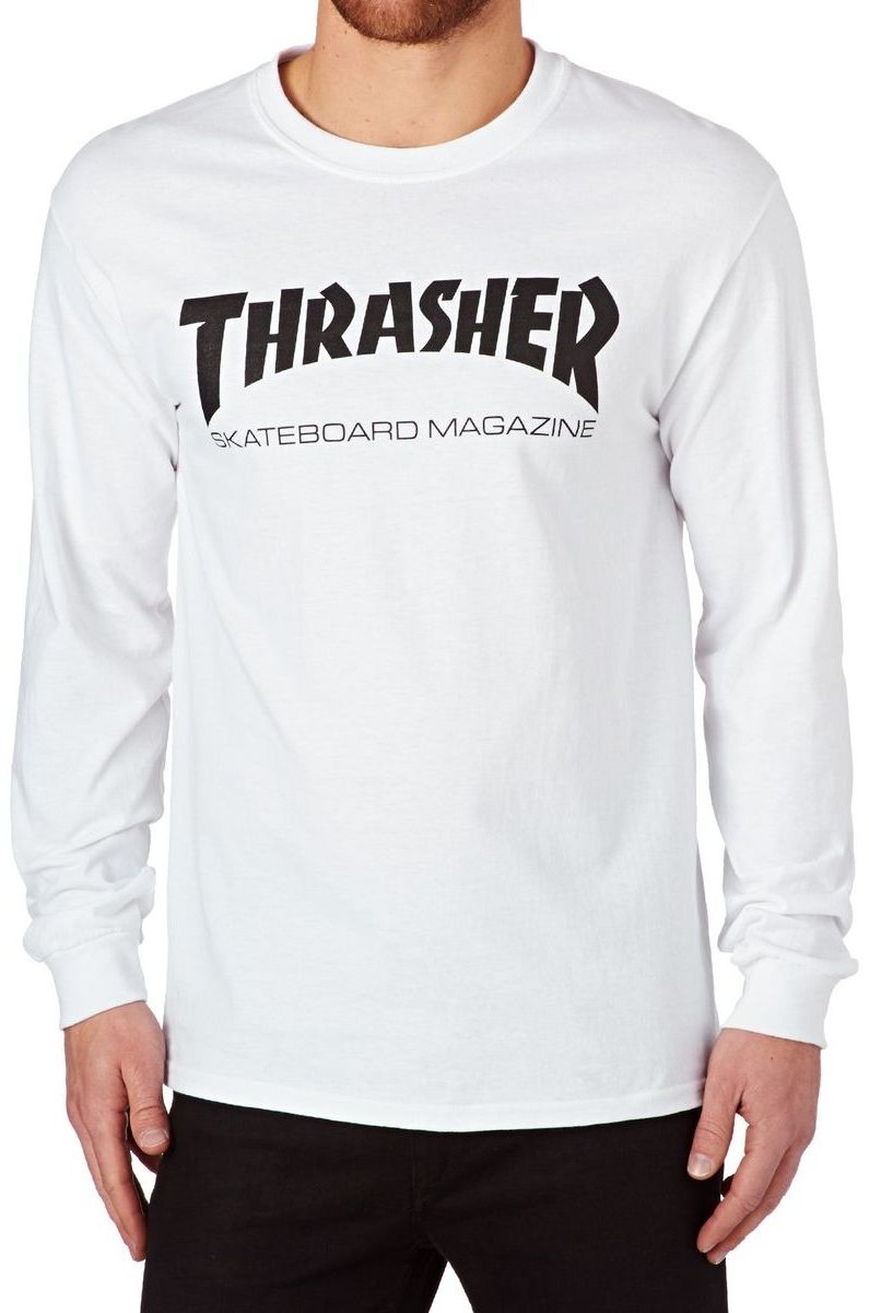 Thrasher t-shirt SKATE MAG LS White