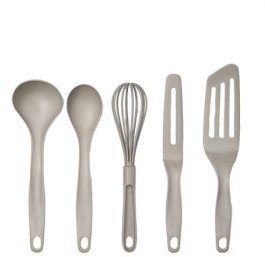 Tefal Zestaw 5 narzędzi łyżka chochla szpatułka szpatułka do naleśników długa szpatułka) K210S514
