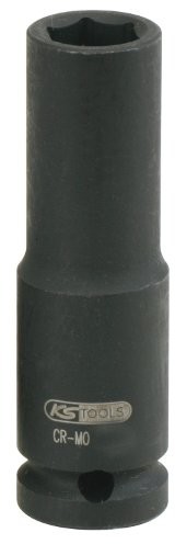 KS Tools 515.1118 1/2 cala Sześciokątny klucz nasadowy, długie, siły 18 MM 515.1118
