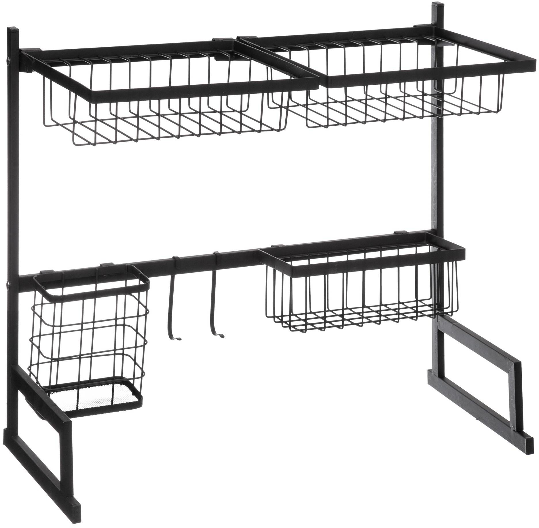 5five Simply Smart Organizer kuchenny nad zlew z ociekaczem metal czarny