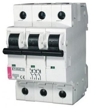 Eti-Polam Wyłącznik nadprądowy ETIMAT10 3P B 16A 10kA AC 002125716 002125716