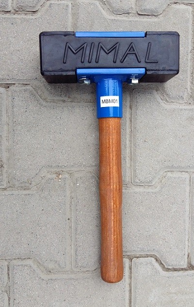 MIMAL Młotek brukarski długi 2,4 kg MIMAL -MBM02 (Długi gumowy młot)