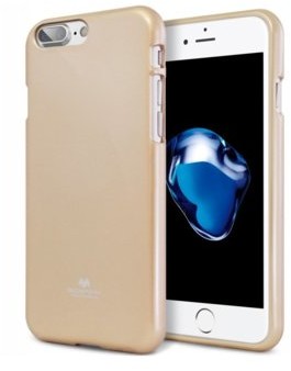 Zdjęcia - Etui Mercury Jelly Case iPhone X złoty/gold wycięcie/hole 