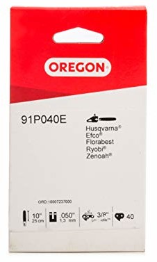 Oregon Standard 91P łańcuch do piły pasujący do 25 cm Alpina, Black & Decker, Bosch, DOLMAR, Gardol, Grizzly, Ikra, LUX, Makita, Matrix, McCulloch, Scheppach, Stiga, Worx sekator wysoki, 40 ogniw napę