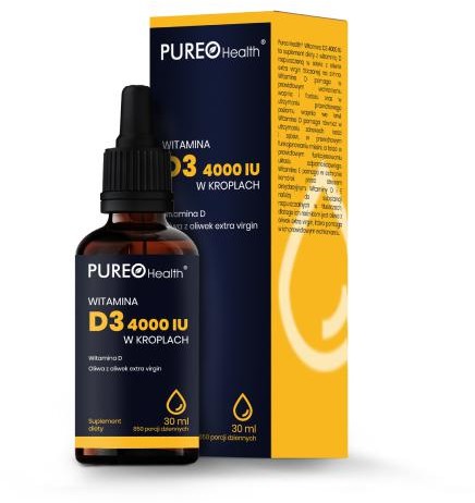 Pureo Health Witamina D3 4000 IU Krople 30 ml