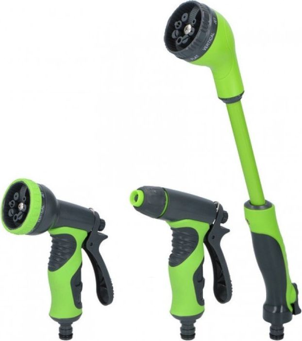 Kinzo zestaw dysz ABS aluminium 38 cm zielono-szary 3-częściowy 25023010 twm_380251