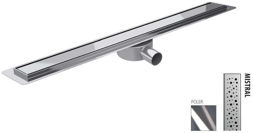 Wiper New Premium Slim Mistral Zestaw Odpływ liniowy 50 cm poler 100.3385.01.050