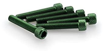 Puig 0346 V blister 6 śrub, M6, 35 mm, zielony 0346V