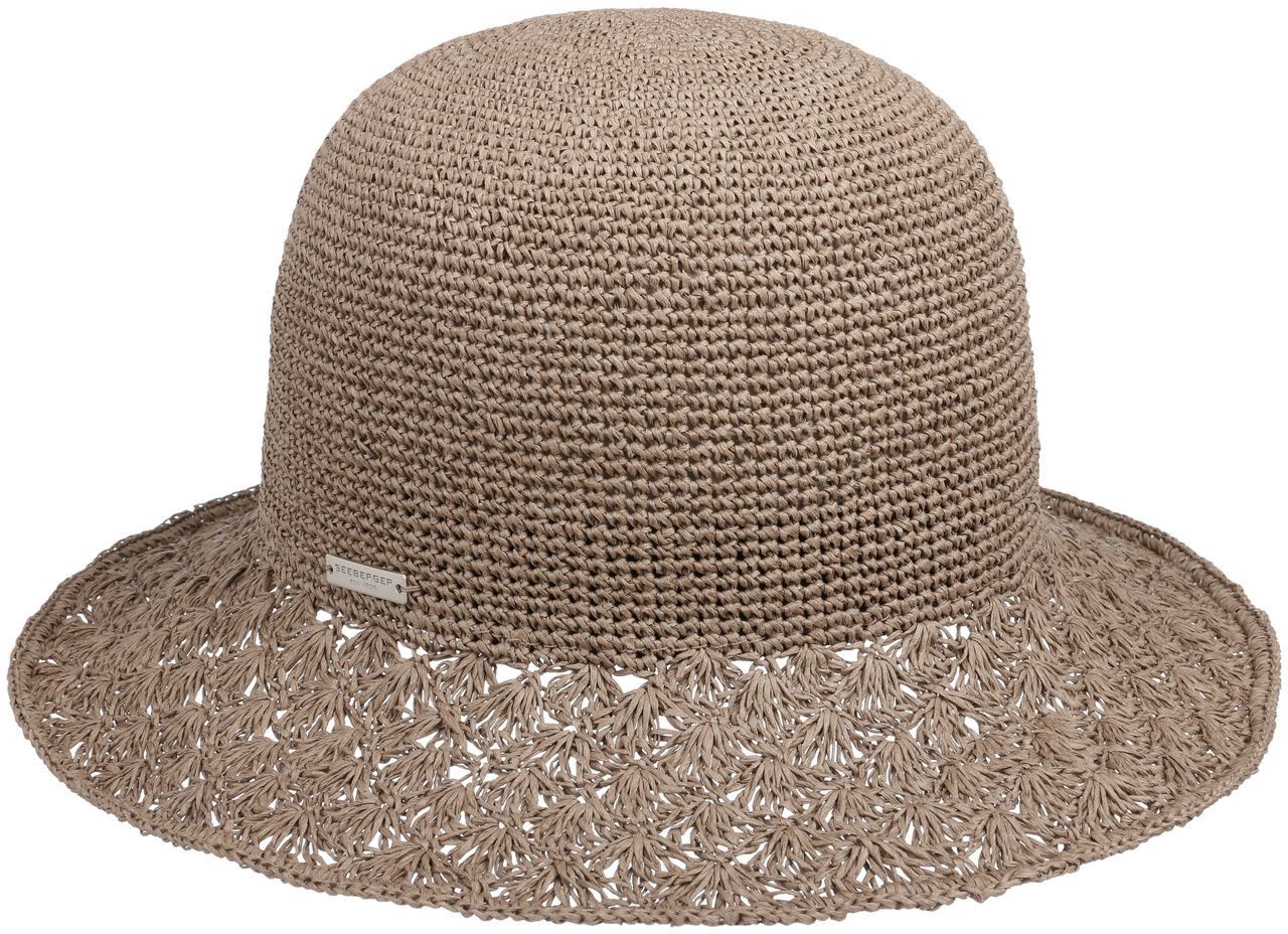 Seeberger Kapelusz Slomkowy Alexia Crochet by szary, One Size