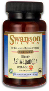 SWANSON Ashwagandha KSM-66 60caps 6458