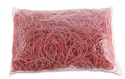 OFFICE PRODUCTS Gumki recepturki OFFICE PRODUCTS, średnica 100mm, 1,5x1,5mm, 60% kauczuku, 1000g, zgrzewka, czerwone 18109119-04