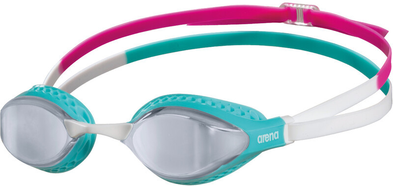 Arena Airspeed Mirror Okulary pływackie, silver/turquoise/multi 2021 Okulary do pływania 3151-104-0