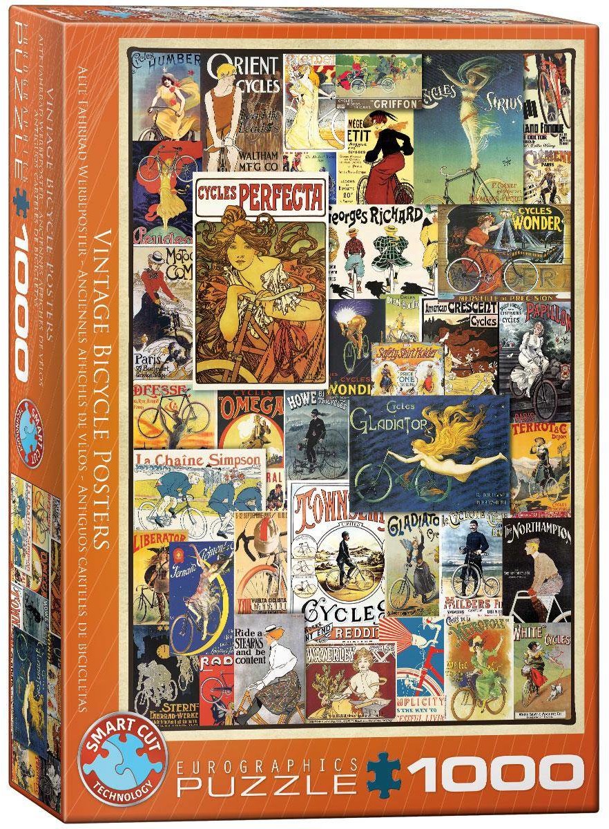 Eurographics Puzzle 1000 Vintage Bicycle Posters 6000-0756 -