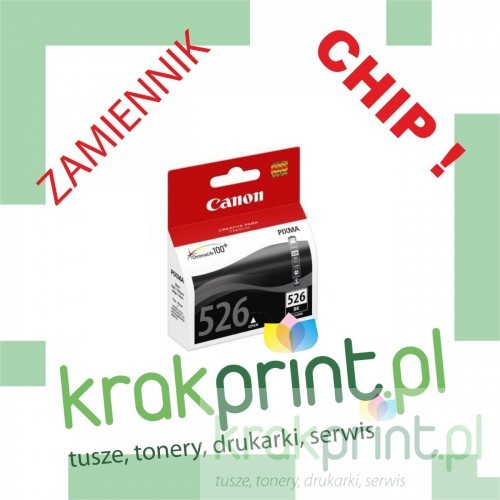 eMPe Tusz Zamiennik z chipem do Canona CLI-526Bk CHIP MPC526BK) Black MPC526BK