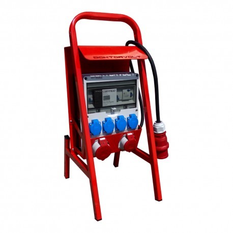 Doktorvolt Rozdzielnica budowlana na stojaku z kablem TD-S/FI 32A 16A 4x230V 6238 DV-6238-F