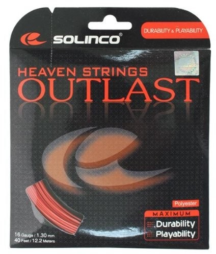 Solinco Zestaw strun Outlast, czerwony, 12.2 m, 0555020120400016 S-OL-17S-1,2 mm