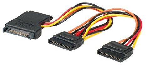 Rotronic Secomp Internal Y-Power Cable, SATA to 3x, SATA kabel zasilaj$63cy 7611990178827