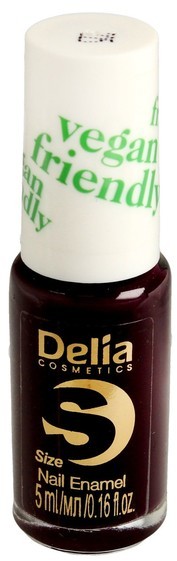 Delia Cosmetics Cosmetics Vegan Friendly Emalia do paznokci Size S 225 Black Berry 5ml