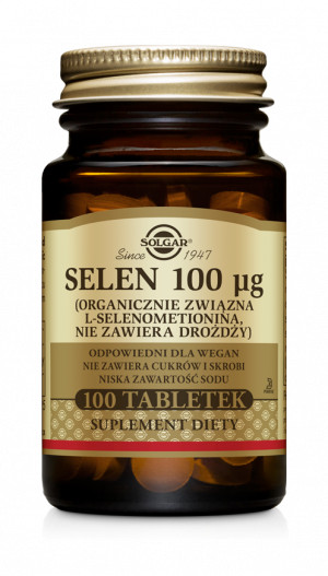 Solgar Selen Selenium 100g 100 Tabletek