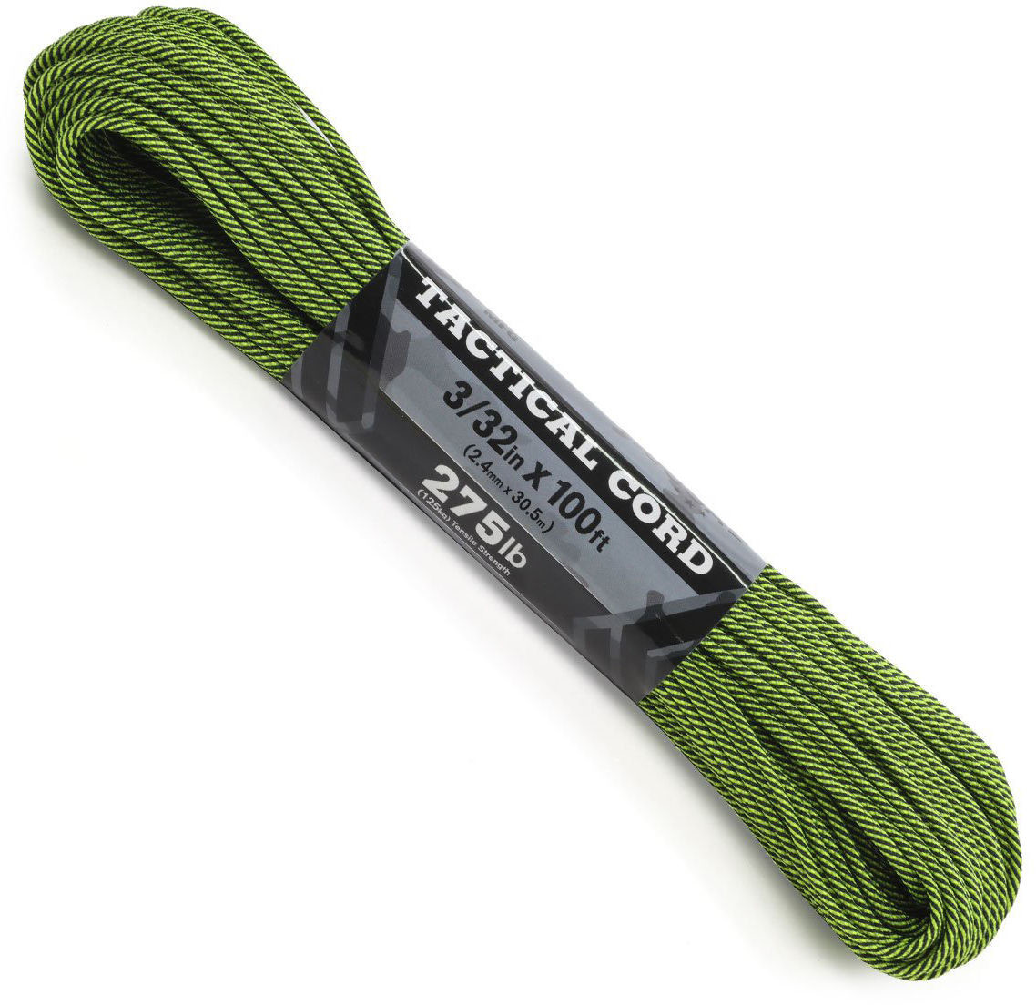Linka Atwood Rope MFG 275 Tactical Cord 30 m - Neon Yellow/Black Stripes (CD-TC1-NL-0J) H CD-TC1-NL-0J