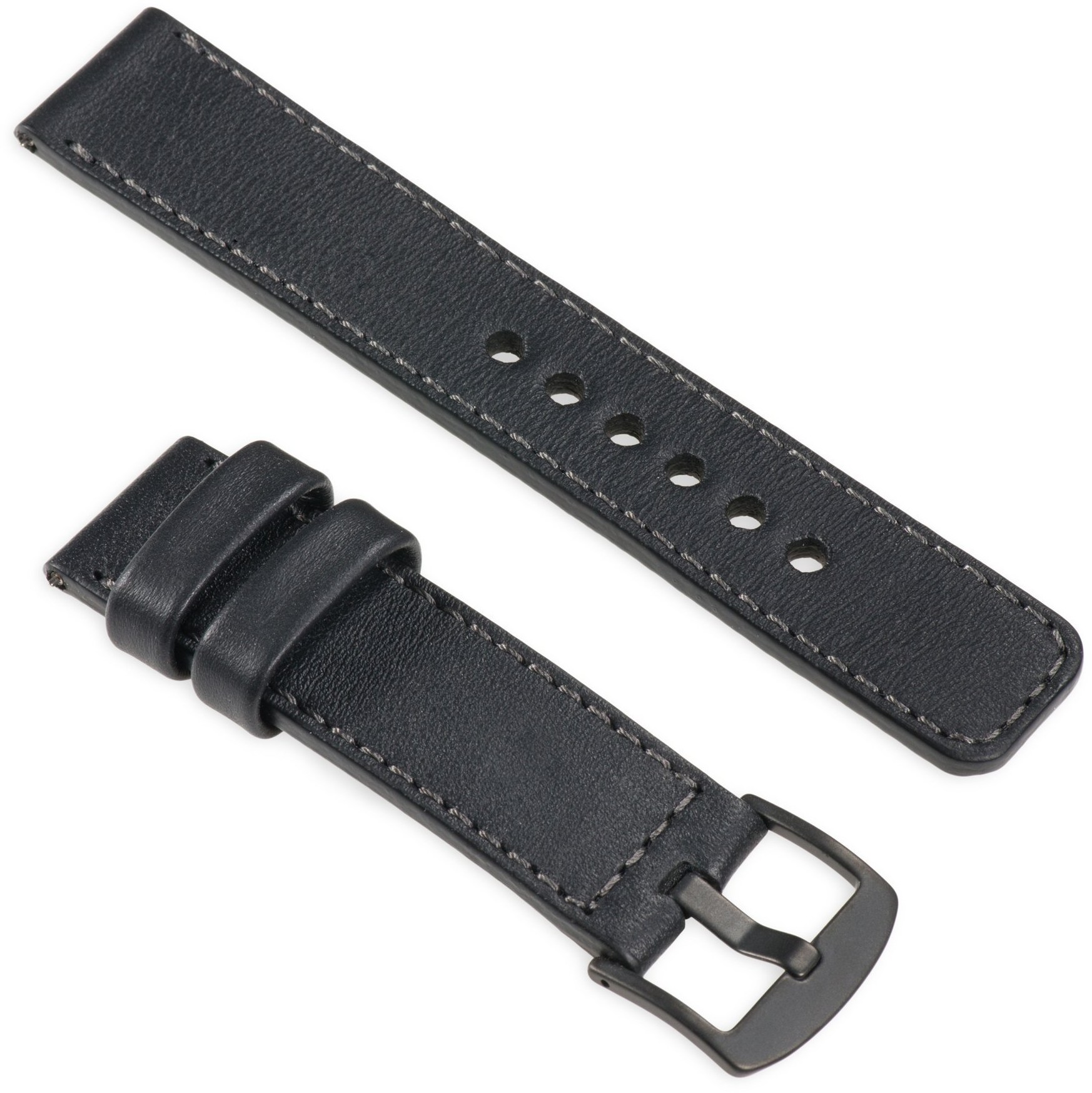 Samsung moVear Ekskluzywny Skórzany pasek 22mm do Galaxy Watch 46mm | Czarny moVear uBand C1, produkt POLSKI
