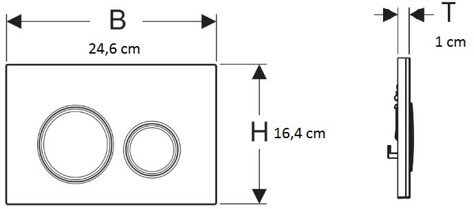 Geberit Sigma21 Przycisk spłukujący uniwersalny/mosiądz 115.652.00.1