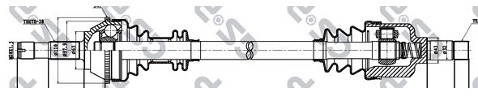 GSP Półoś lewa GSP 210035