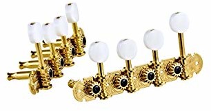 Ortega Guitars ORTEGA Mandolin zestaw do strojenia, F-style, premium, czarne przyciski, chrom (OTMMAPREM-CR) OTMMAPREM-GO