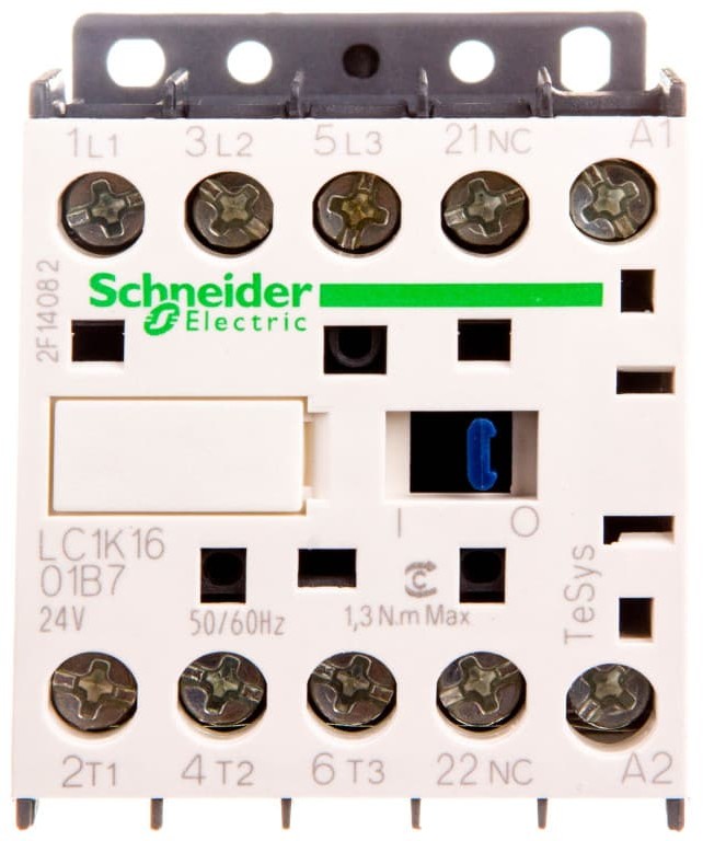 Schneider Electric Stycznik mocy 16A 3P 24V AC 0Z 1R LC1K1601B7