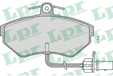 LPR Klocki hamulcowe - komplet 05P979