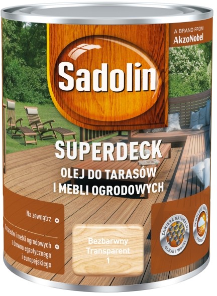 Sadolin Impregnat Olej Superdeck Bezbarwny 0,75 L