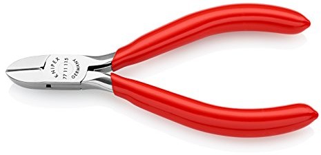 Knipex 77 11 115 szczypce boczne 115 MM elektronicznych, durchgesteckt, z zaciskiem drut 77 11 115