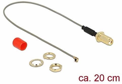 Delock Kabel antenowy gniazdo SMA (do montażu) MHF (wtyczka) kabel koncentryczny 89833