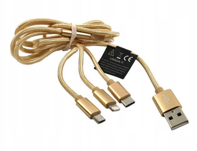 Kabel Przewód Zasilający Usb - Micro C Lightning