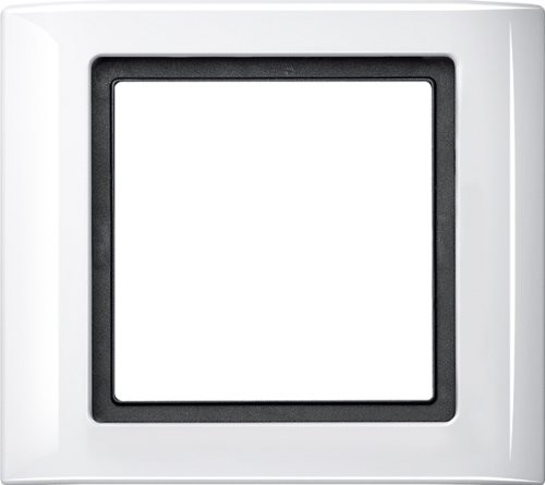 Merten 400119 Aqua designerska ramek, 1-krotnie, biel polarna 1325960