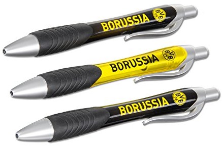 Borussia Dortmund Długopis BVB (zestaw 3-częściowy)