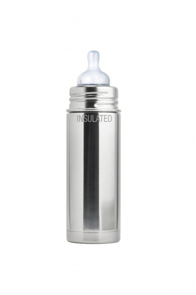 Pura Termobutelka ze smoczkiem srebrna 5O36WB 5O36WB SAM One size