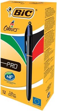 BiC Długopis 4 Colours Pro pudełko 12 sztuk