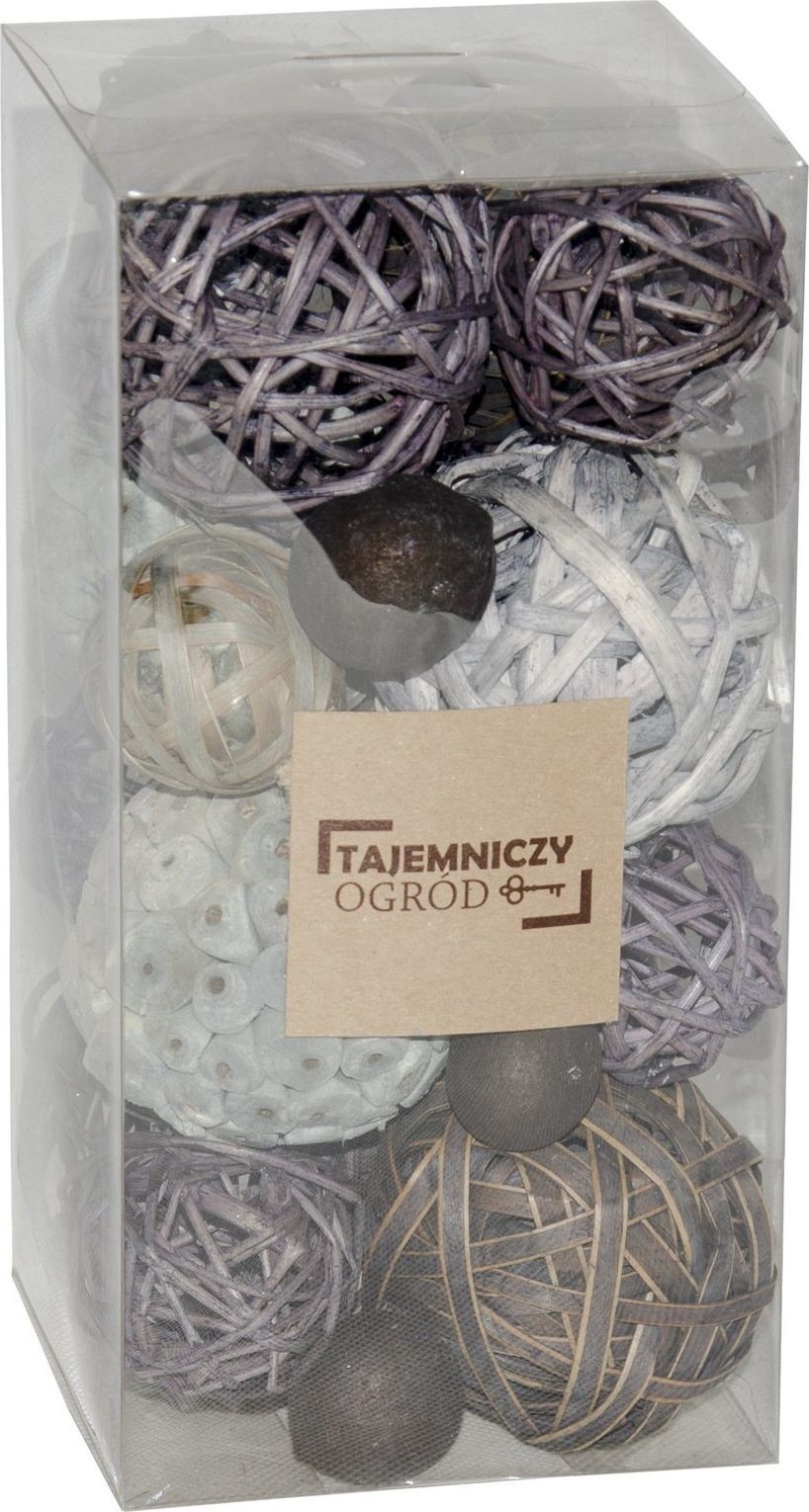 Tajemniczy ogród Kule dekoracyjne mix kolorów 5903039407367