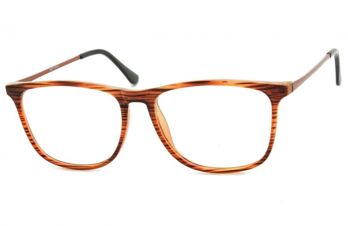 Sunoptic Oprawki korekcyjne Nerdy zerówki CP142G brązowe - imitacja drewna CP142G