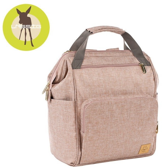 Lassig Glam Label Plecak dla mam z akcesoriami Goldie Backpack Rose 1103010708