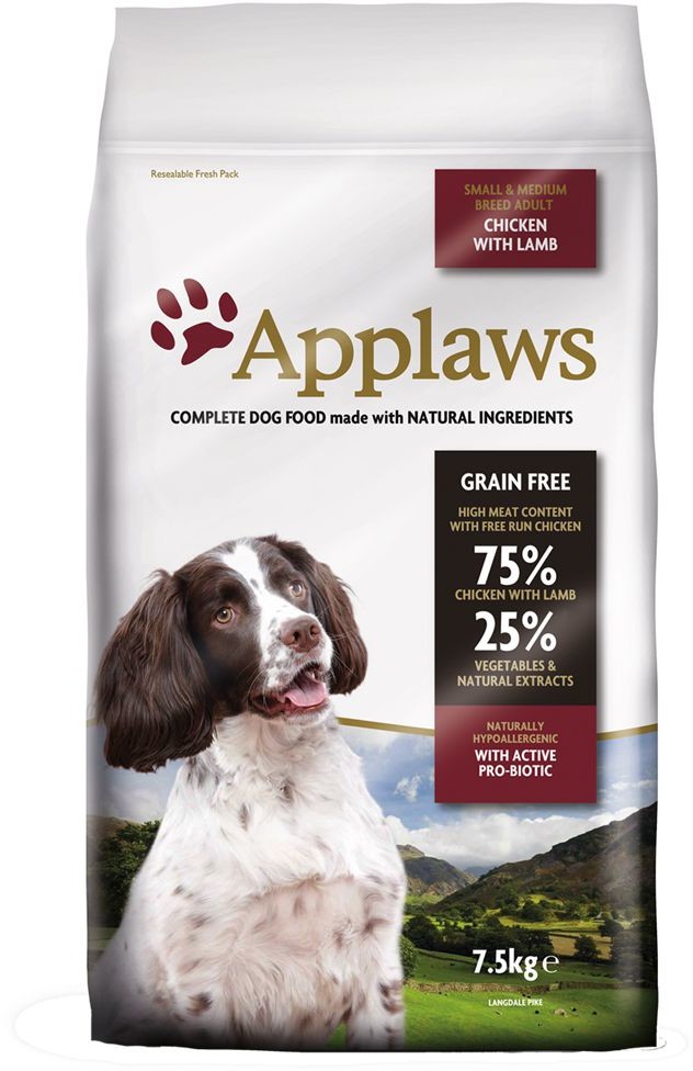 Applaws Adult Small&Medium Chicken&Lamb 7,5 kg
